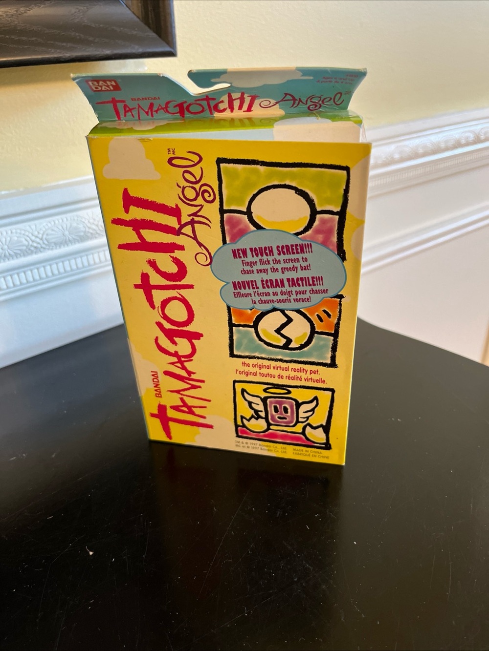 Vintage 1997 NIB Sealed rare Bandai Tamagotchi Angel w/touch screen yellow/gold